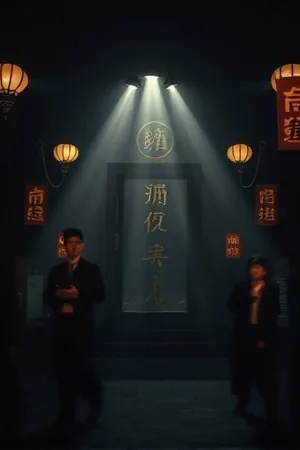 雾隐长安夜悬疑剧封面，灯影下的人物剪影