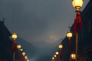 青石巷的猫文艺片封面，石板路与猫